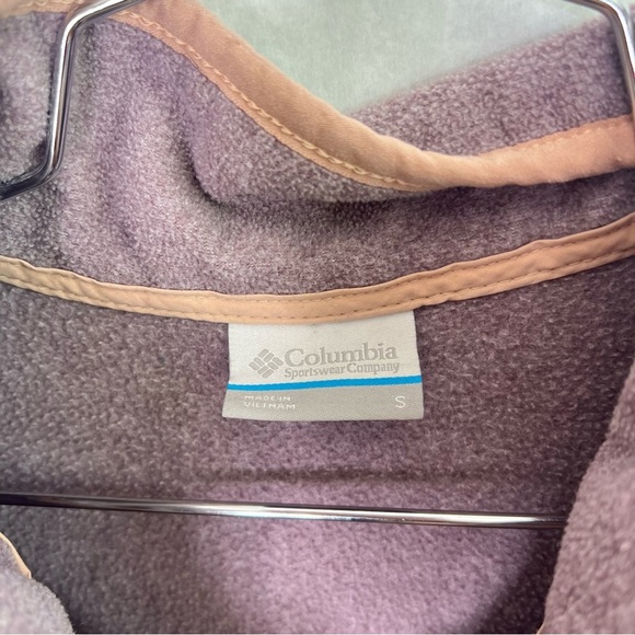 Columbia fleece pullover sweatshirt top snap buttons size small - Picture 6 of 7